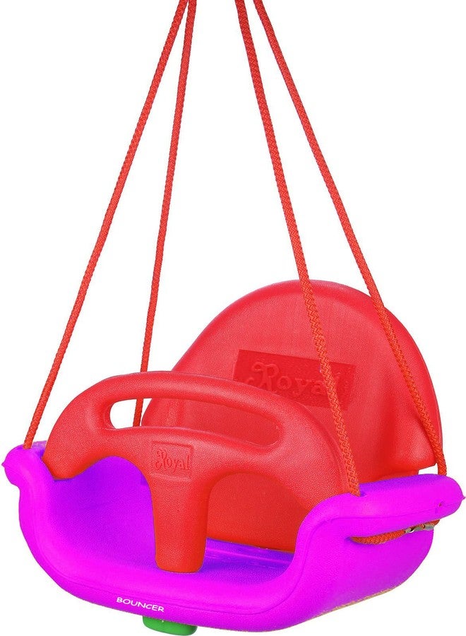KIDBITKART أرجوحة KIDBITKART قابلة للتعديل - أرجوحة فاخرة (لون وردي) - Image 1
